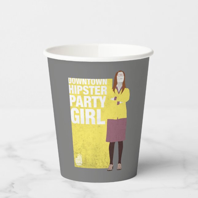 Amy | Downtown Hipster Party Girl Pappbecher (Links)