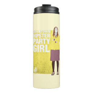 Amy   Downtown Hipster Party Girl Thermosbecher