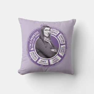 Amy Farrah Fowler Info Graphic Kissen