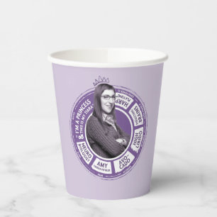 Amy Farrah Fowler Info Graphic Pappbecher