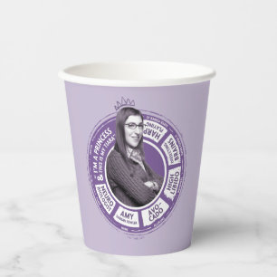 Amy Farrah Fowler Info Graphic Pappbecher