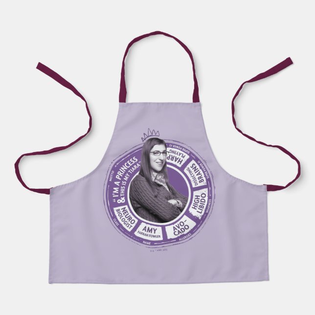 Amy Farrah Fowler Info Graphic Schürze (Vorderseite)