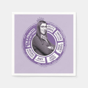 Amy Farrah Fowler Info Graphic Serviette