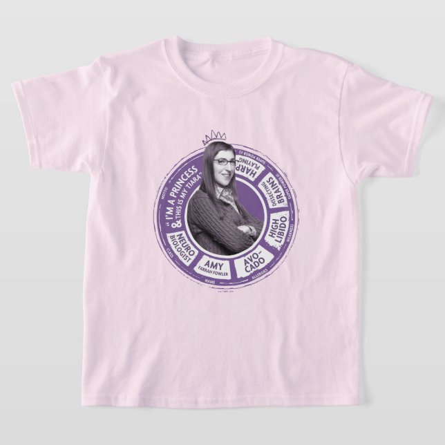 Amy Farrah Fowler Info Graphic T-Shirt (Ablage )