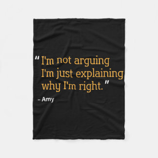 Amy Gift Zitat Personalisiert Funny Geburtstag Nam Fleecedecke