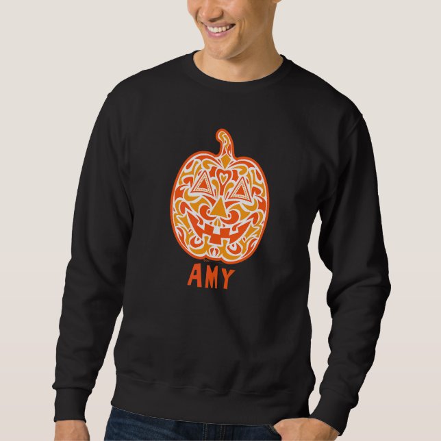 Amy Halloween Zucker-Schädel Sweatshirt (Vorderseite)