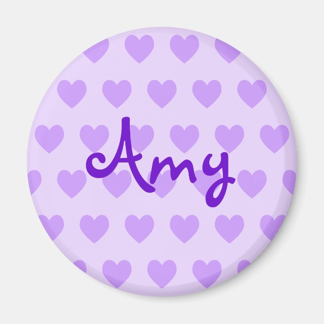Amy in Lila Magnet (Vorne)