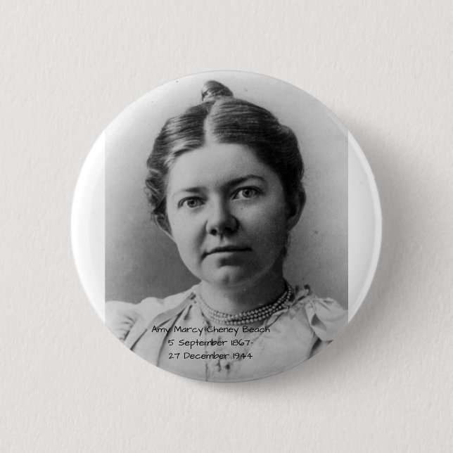 Amy Marcy Cheney Beach Button (Vorderseite)