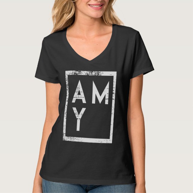 Amy Minimalismus T-Shirt (Vorderseite)