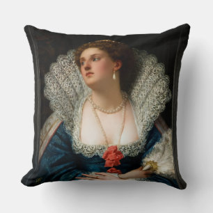 Amy Robsart von William Frederick Yeames Kissen