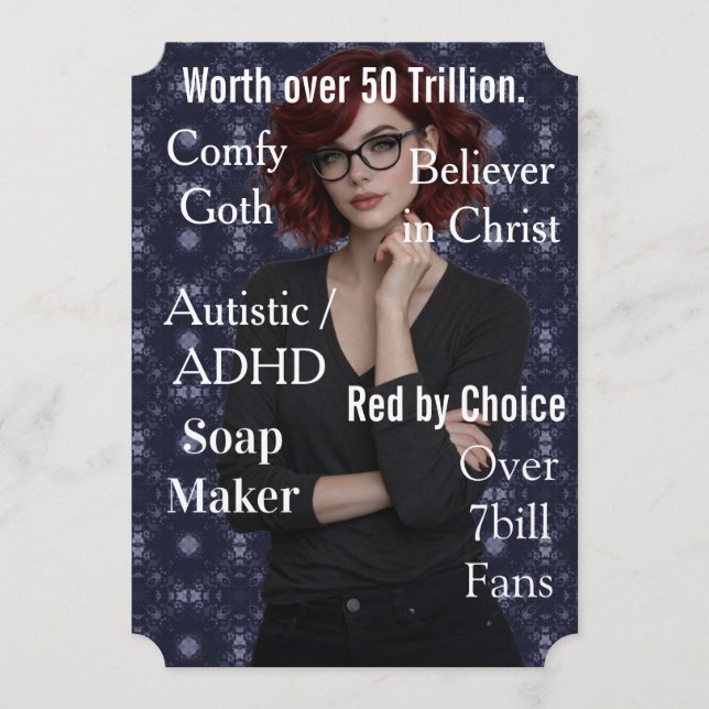 Amy Rosen Blue Feiertagskarte (Vorderseite)