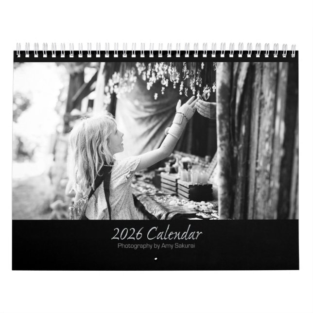 Amy’s 2026 Monochromer Fotokalender Kalender (Titelbild)