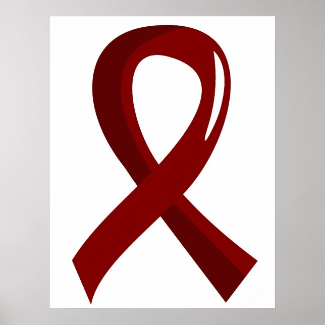 Amyloidose Burgundy Ribbon 3 Poster (Vorne)