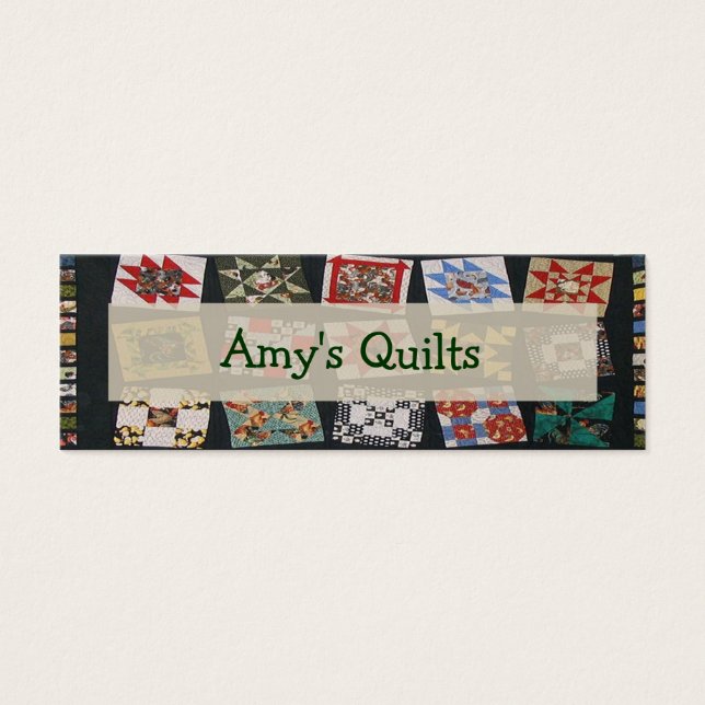 Amy's Quilt Tag (Vorderseite)