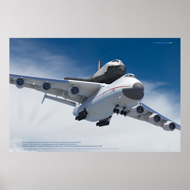 An-225 Mrija & Buran: Weltraum-Legenden Poster (Vorne)