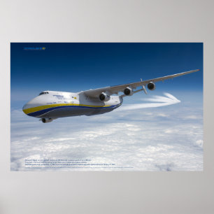 An-225 Mrija: Größtes Flugzeug der Welt 3D Poster