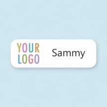 An abgerundeten Ecken und Markenname für kundenspe