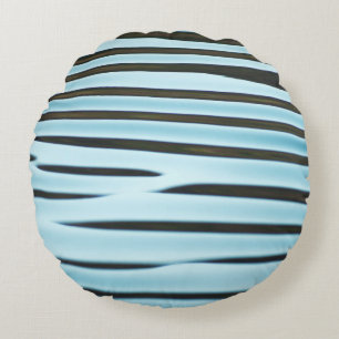 An abstract wave ripple background made from water rundes kissen