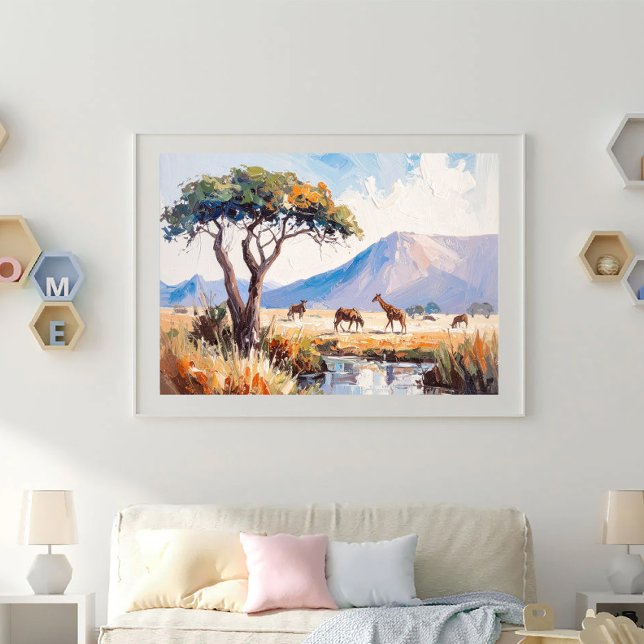 An African Landscape in Golden Light Poster (Von Creator hochgeladen)