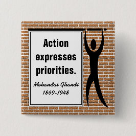 An Aktion inspiriert (Schaltfläche Platz) Button