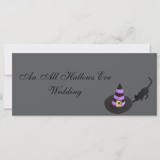 "An All Hallow Eve Wedding" Einladung (Vorderseite)