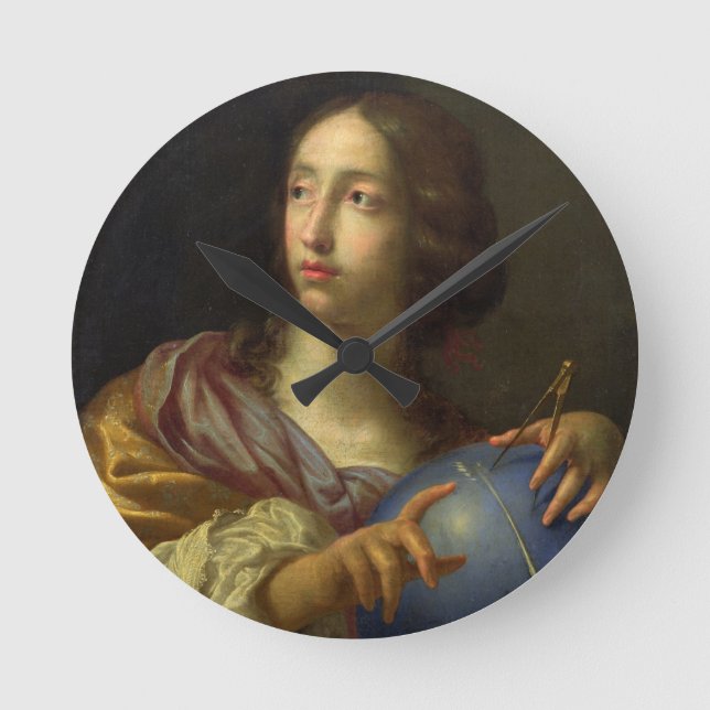 An Allegory of Astronomy Runde Wanduhr (Vorderseite)