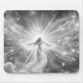 An Angel in the Clouds on a Thick Mousepad