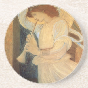An Angel Playing a Flageolet By Burne Jones Untersetzer