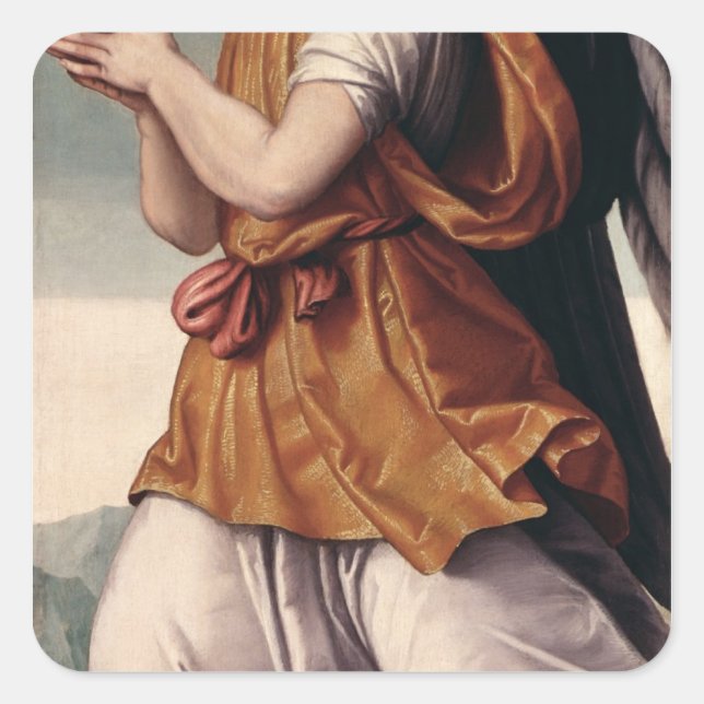 An Angel Quadratischer Aufkleber (Vorderseite)
