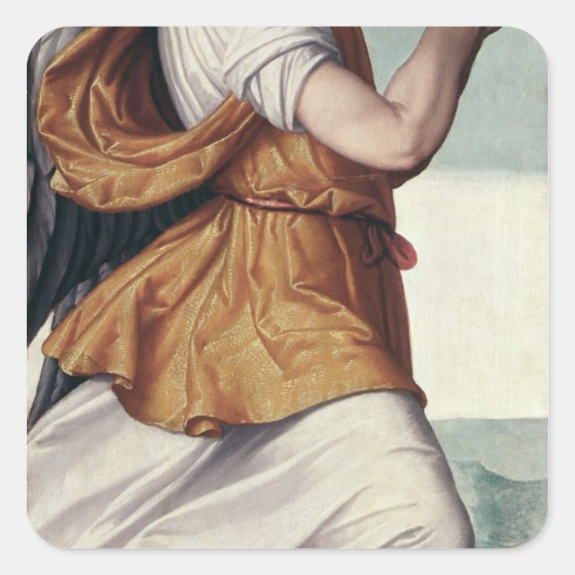 An Angel Quadratischer Aufkleber (Vorderseite)