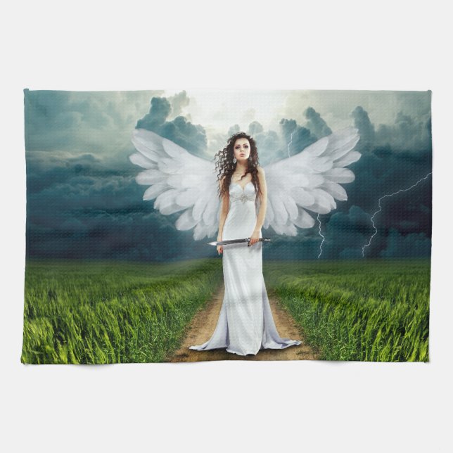 An Angels Direction Geschirrtuch (Horizontal)