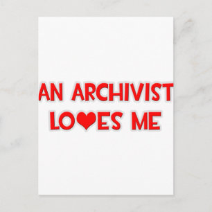 An Archivist Loves Me Postkarte