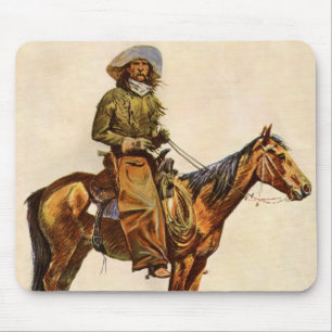 An Arizona Cowboy by Remington, Vintager Western Mousepad
