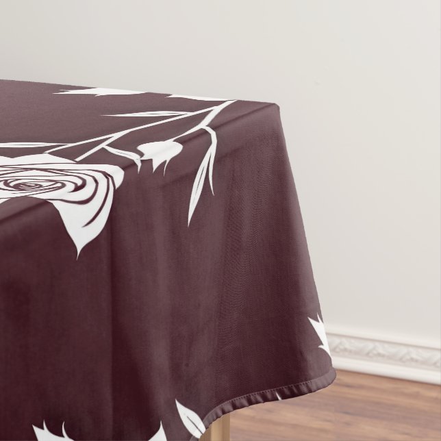 An Arrangement  Of Minimalist Single Line Roses  Tischdecke (Beispiel)