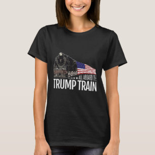 An Bord der Trump-Bahn 2020 - Neuwahl amerikanisch T-Shirt