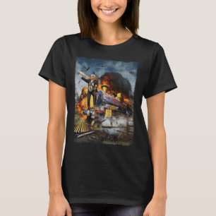 An Bord der Trump-Bahn Funny Donald Trump 2024 Ele T-Shirt