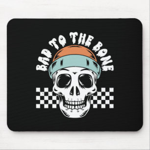 An das Knochenskelett Halloween, zwei Geburtstagsk Mousepad
