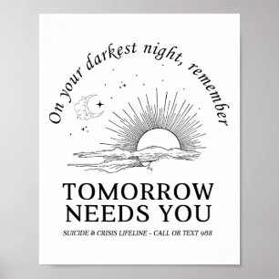 An deiner dunkelsten Nacht erinnere dich daran, da Poster