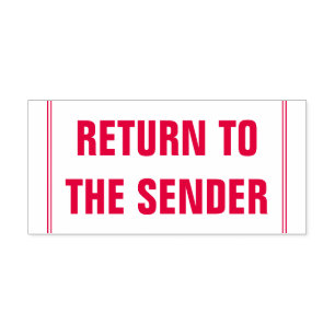 "AN DEN ABSENDER ZURÜCK" Stempel