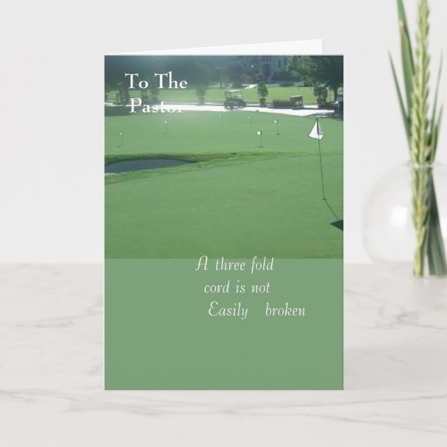 An den Pfarrer Karte (Vorderseite)