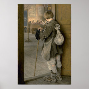 An den Schultüren von Bogdanov-Belsky Poster