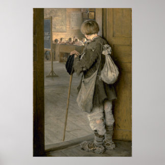 An den Schultüren von Bogdanov-Belsky Poster