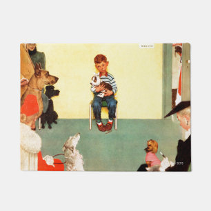 An den Tierärzten durch Norman Rockwell Fußmatte
