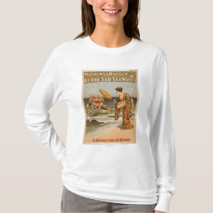 An den traurigen Meereswellen "Nachricht von Mikad T-Shirt