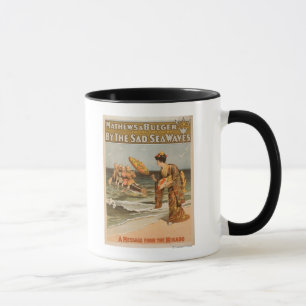 An den traurigen Meereswellen "Nachricht von Mikad Tasse