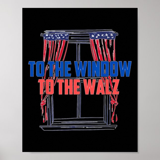 An den Walz Harris-Präsidenten Kamala Harris Waltz Poster (Vorne)