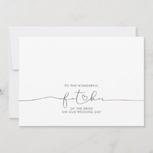 An den wunderbaren Vater der Braut