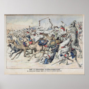 An der algerisch-marokkanischen Grenze: ein Franzo Poster