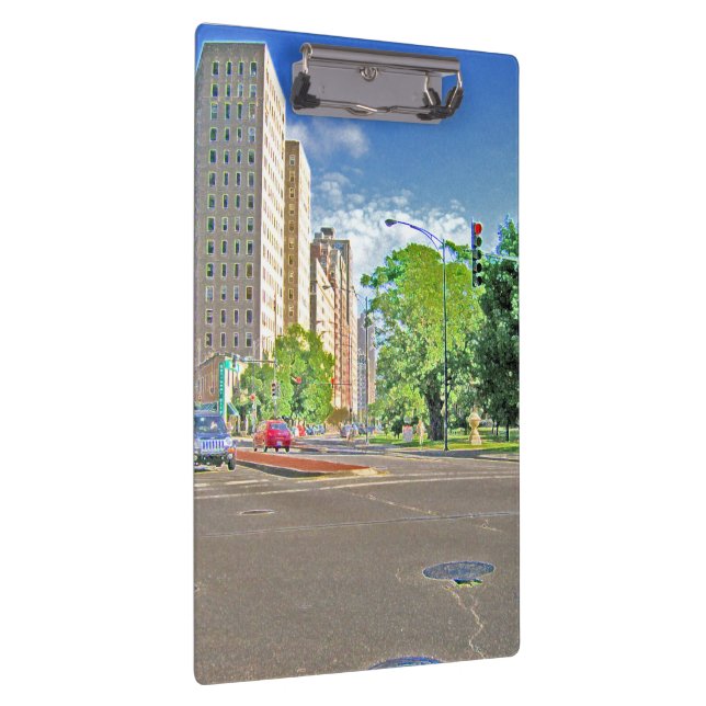 An der Bushaltestelle Klemmbrett (Rechts)