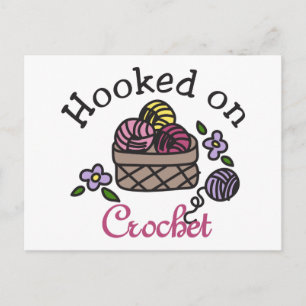 an der Crochet angekokert Postkarte
